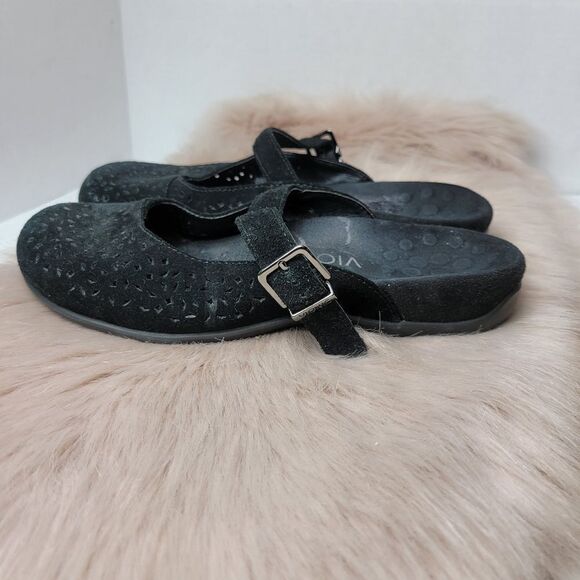 Vionic Lidia Clogs Mary Jane Buckle Black Womens Shoes Size 7 - Picture 3 of 10